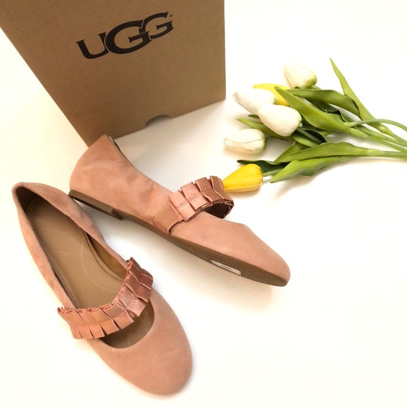 ugg thea ruffle ballet flat